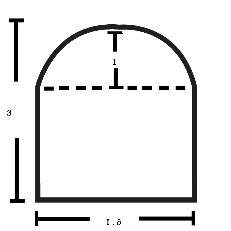 1 Height X 3 Width X 1 5 Length 1 Rounded Top MDF Rounded Seat Foam